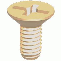 Countersunk  crossed screw [907] (907051000002)