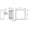 Square ribbed insert [056] (056013060303)