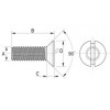 Countersunk screw metal DIN 963 [080-m] (080031641553)