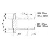 Screw & Locking PCB Spacer [100-1] (100125400002)