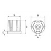 Heavy duty round threaded insert [280-1] (280030422016)