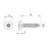 Pan head tapping screw metal DIN 7981 [343-m] (343291341553)