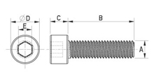 Socket head screw metal DIN 912 [340-m]