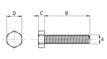 Hexagon head screw [544]